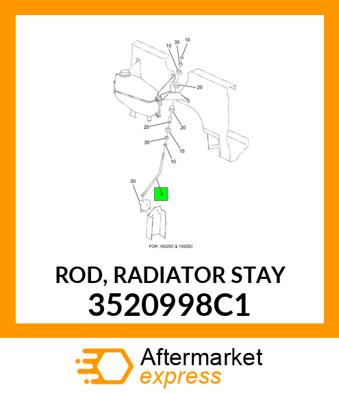 ROD, RADIATOR STAY 3520998C1