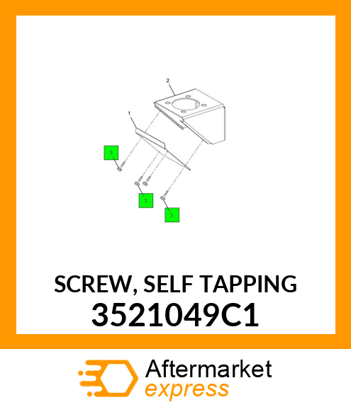 SCREW, SELF TAPPING 3521049C1