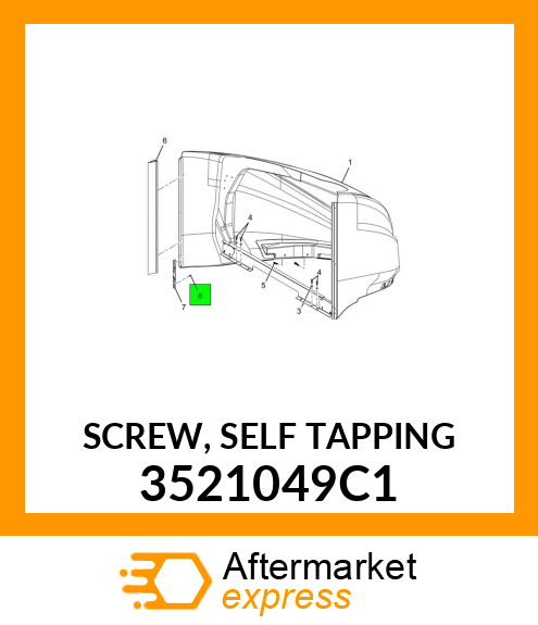 SCREW, SELF TAPPING 3521049C1