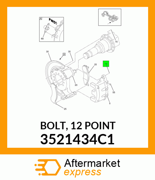 BOLT, 12 POINT 3521434C1