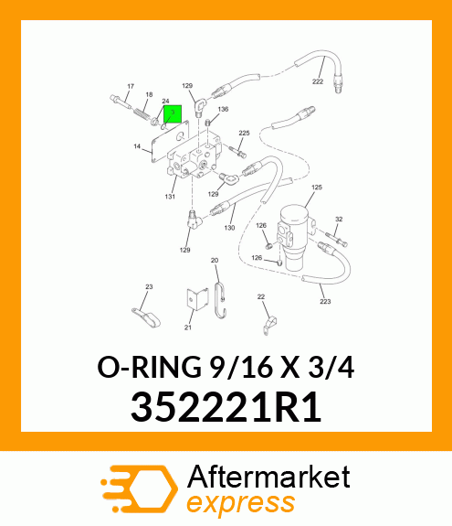 O-RING 9/16" X 3/4" 352221R1