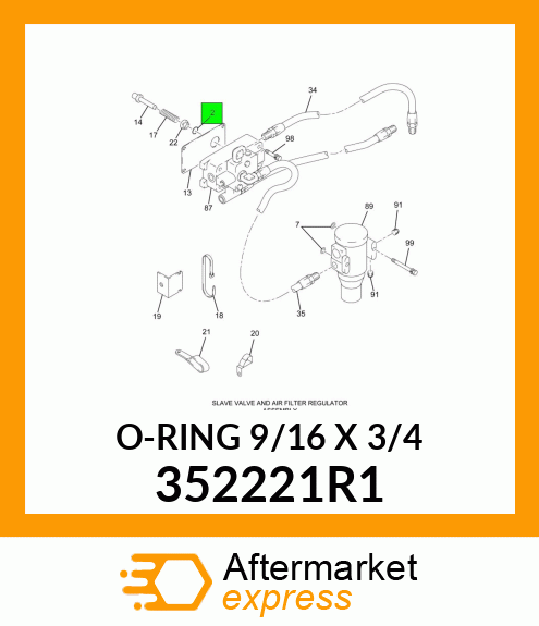 O-RING 9/16" X 3/4" 352221R1