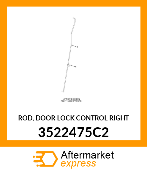 ROD, DOOR LOCK CONTROL RIGHT 3522475C2