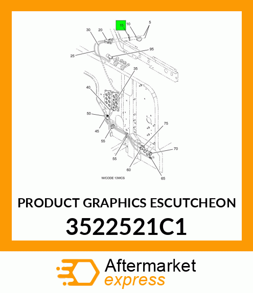 PRODUCT GRAPHICS ESCUTCHEON 3522521C1