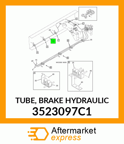 TUBE, BRAKE HYDRAULIC 3523097C1