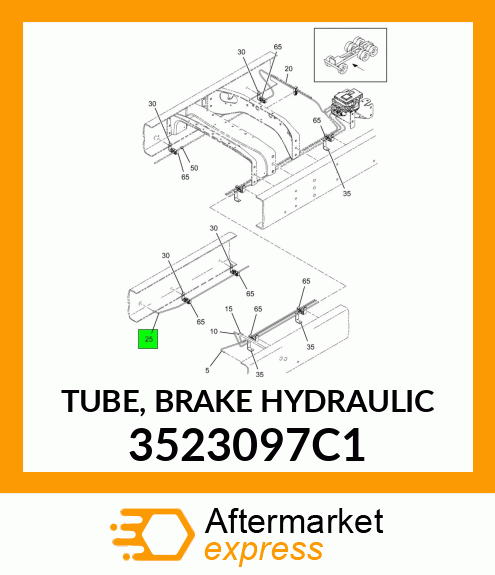 TUBE, BRAKE HYDRAULIC 3523097C1