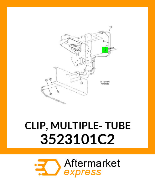 CLIP, MULTIPLE- TUBE 3523101C2