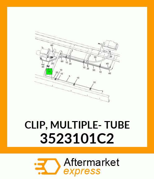 CLIP, MULTIPLE- TUBE 3523101C2