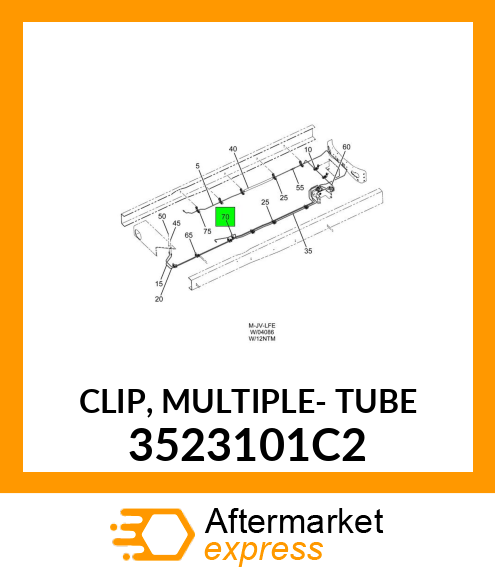 CLIP, MULTIPLE- TUBE 3523101C2