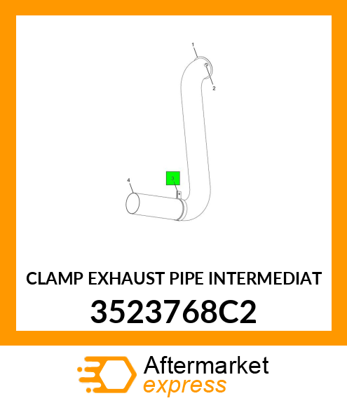 CLAMP EXHAUST PIPE INTERMEDIAT 3523768C2