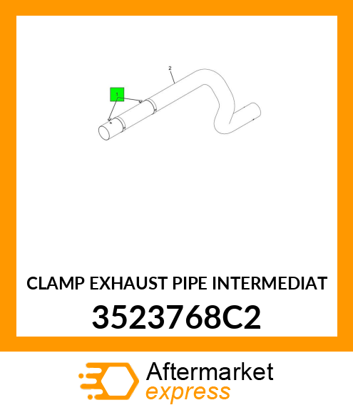 CLAMP EXHAUST PIPE INTERMEDIAT 3523768C2