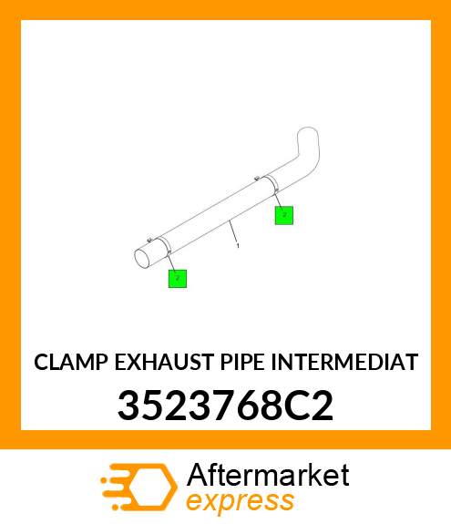 CLAMP EXHAUST PIPE INTERMEDIAT 3523768C2