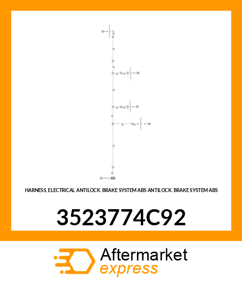 HARNESS, ELECTRICAL ANTILOCK BRAKE SYSTEM ABS ANTILOCK BRAKE SYSTEM ABS 3523774C92