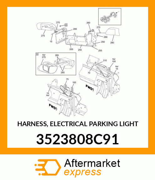 HARNESS, ELECTRICAL PARKING LIGHT 3523808C91