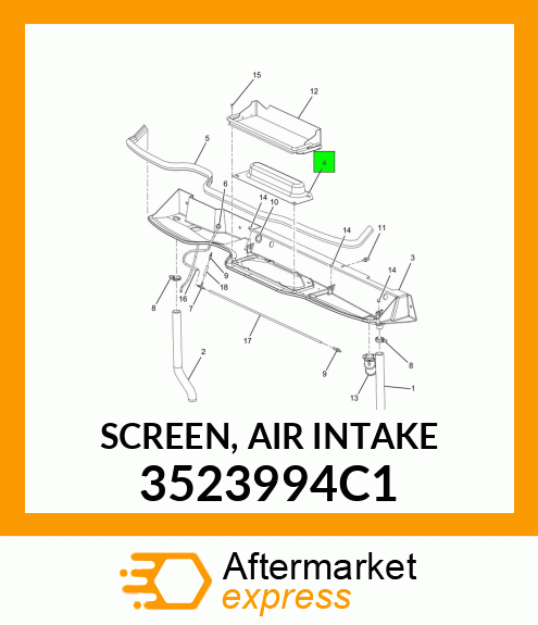 SCREEN, AIR INTAKE 3523994C1