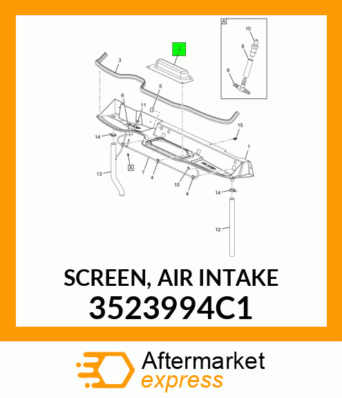 SCREEN, AIR INTAKE 3523994C1