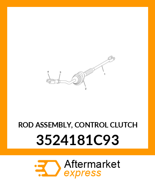 ROD ASSEMBLY, CONTROL CLUTCH 3524181C93