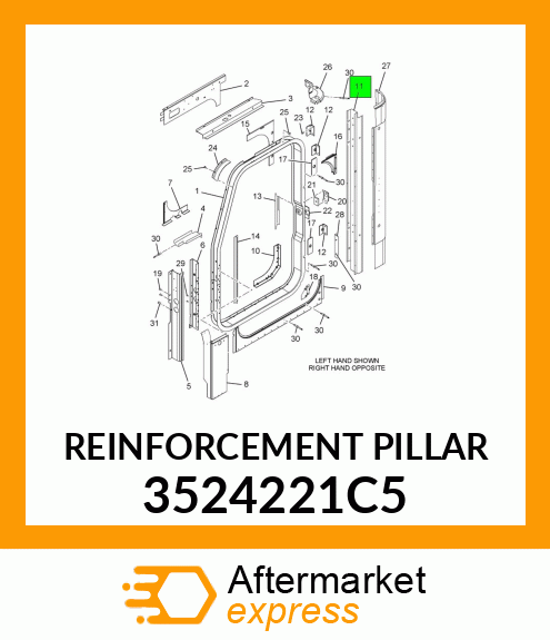 REINFORCEMENT PILLAR 3524221C5