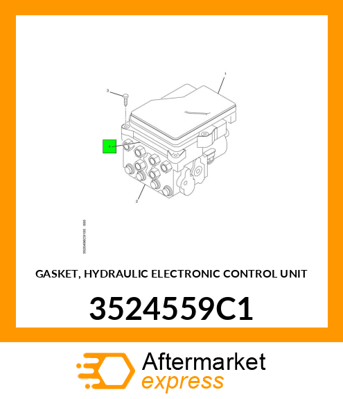 GASKET, HYDRAULIC ELECTRONIC CONTROL UNIT 3524559C1