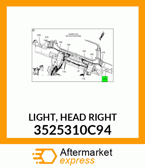 LIGHT, HEAD RIGHT 3525310C94