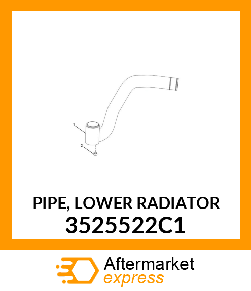 PIPE, LOWER RADIATOR 3525522C1