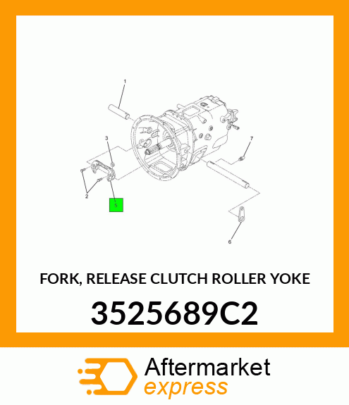 FORK, RELEASE CLUTCH ROLLER YOKE 3525689C2