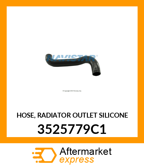 HOSE, RADIATOR OUTLET SILICONE 3525779C1