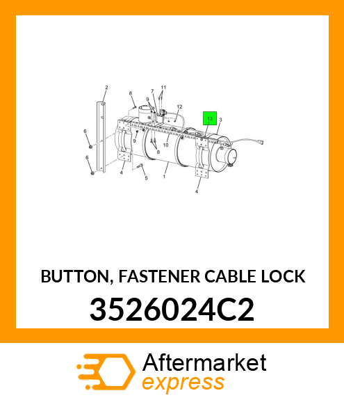 BUTTON, FASTENER CABLE LOCK 3526024C2