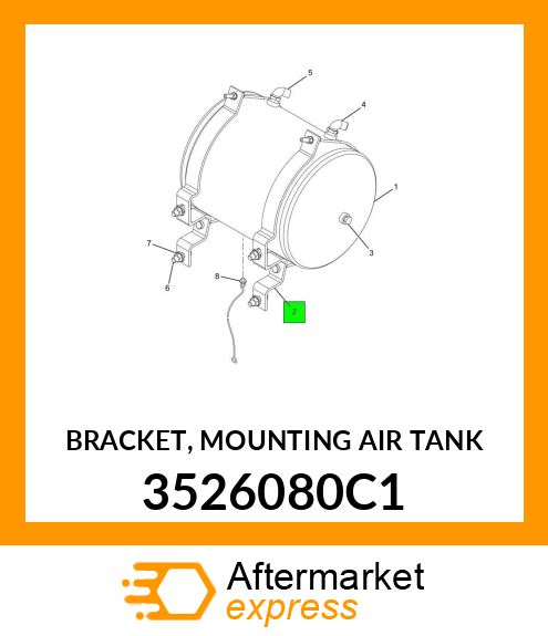 BRACKET, MOUNTING AIR TANK 3526080C1