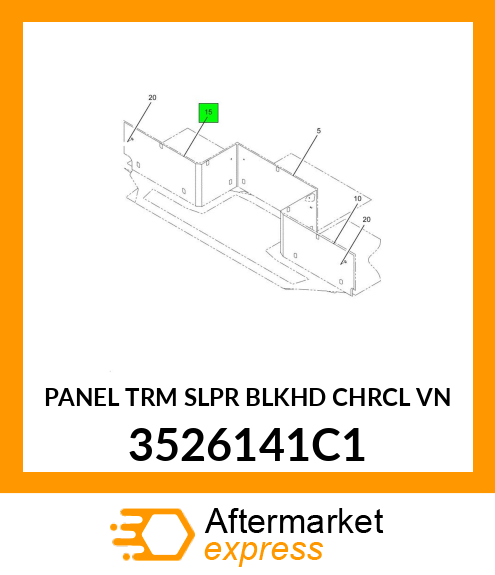 PANEL TRM SLPR BLKHD CHRCL VN 3526141C1