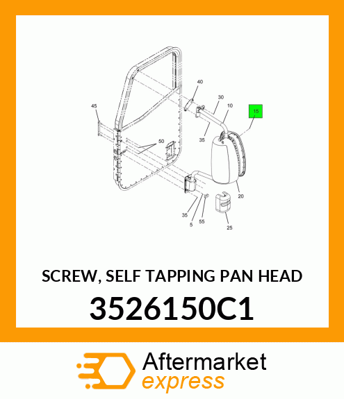 SCREW, SELF TAPPING PAN HEAD 3526150C1