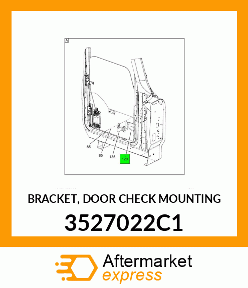 BRACKET, DOOR CHECK MOUNTING 3527022C1