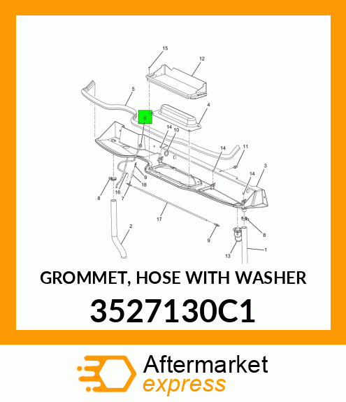 GROMMET, HOSE WITH WASHER 3527130C1