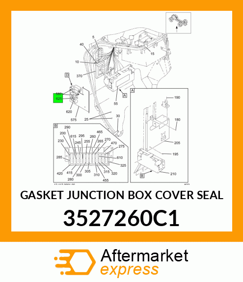 GASKET JUNCTION BOX COVER SEAL 3527260C1