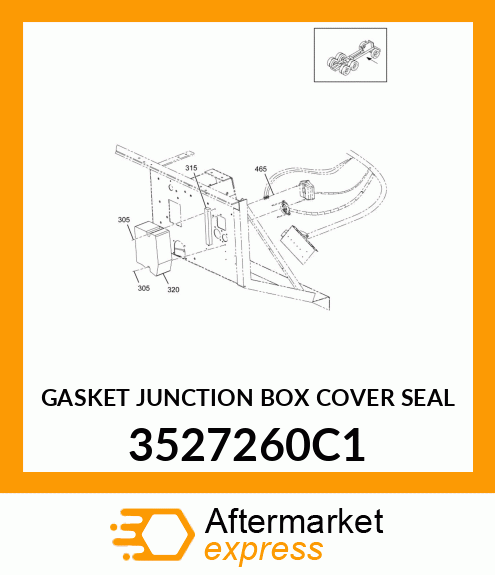 GASKET JUNCTION BOX COVER SEAL 3527260C1