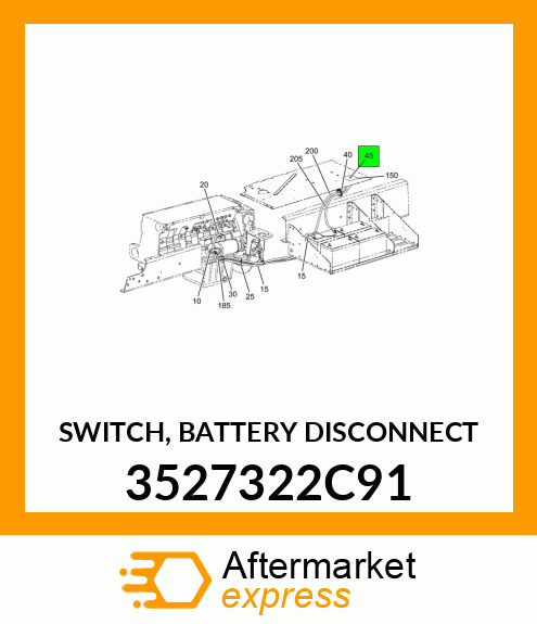 SWITCH, BATTERY DISCONNECT 3527322C91