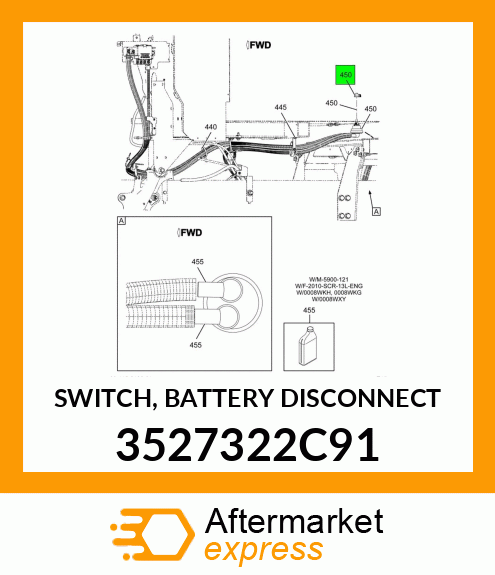 SWITCH, BATTERY DISCONNECT 3527322C91