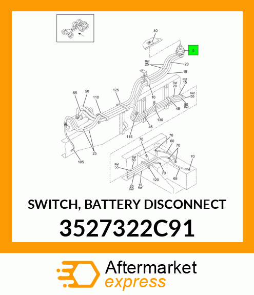 SWITCH, BATTERY DISCONNECT 3527322C91