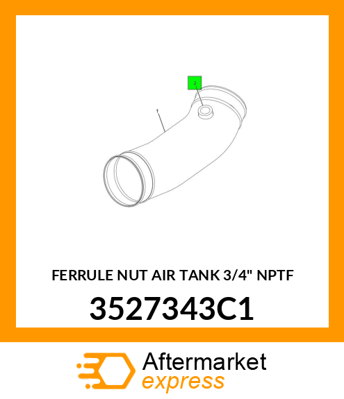 FERRULE NUT AIR TANK 3/4" NPTF 3527343C1
