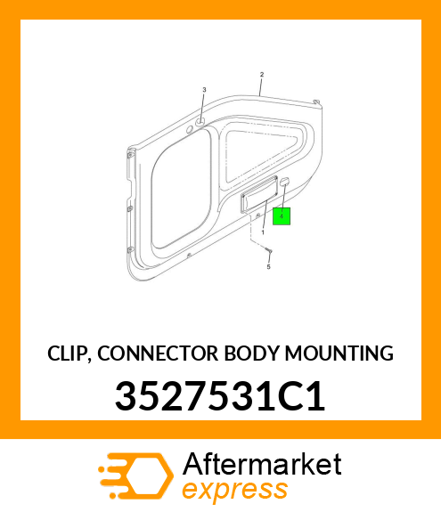 CLIP, CONNECTOR BODY MOUNTING 3527531C1