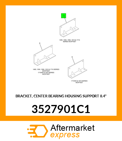 BRACKET, CENTER BEARING HOUSING SUPPORT 8.4" 3527901C1