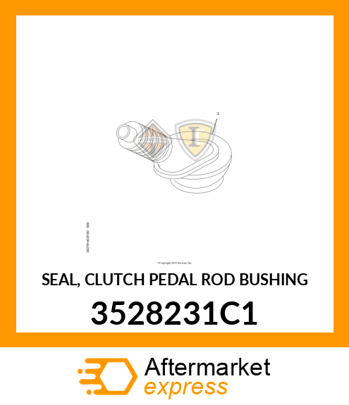 SEAL, CLUTCH PEDAL ROD BUSHING 3528231C1