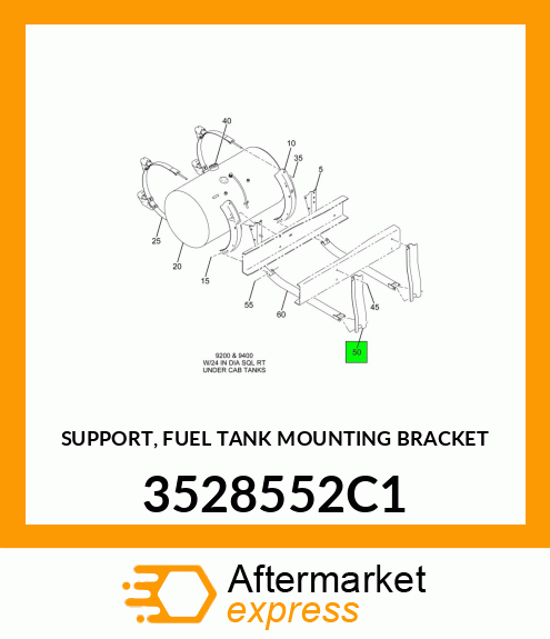 SUPPORT, FUEL TANK MOUNTING BRACKET 3528552C1