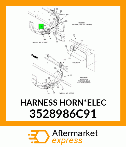 HARNESS HORN*ELEC 3528986C91