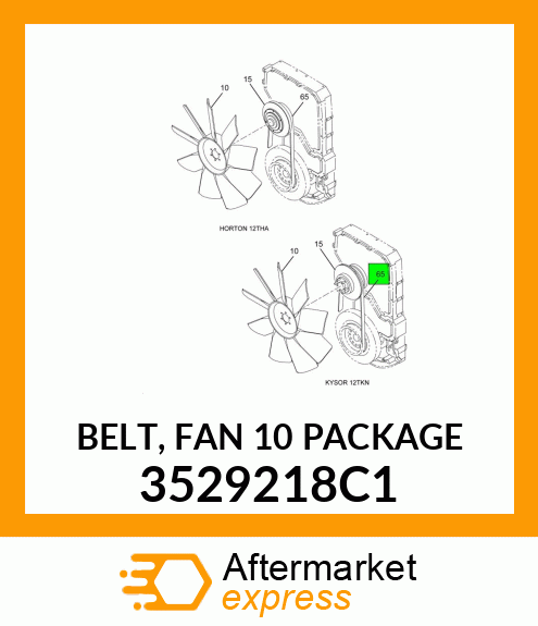 BELT, FAN 10 PACKAGE 3529218C1