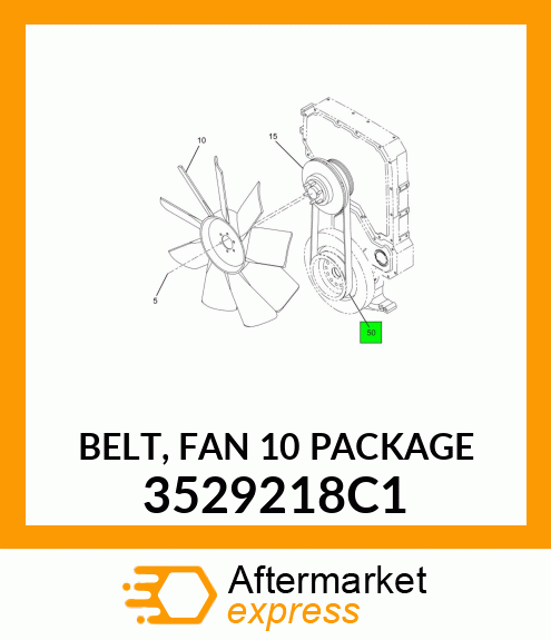 BELT, FAN 10 PACKAGE 3529218C1