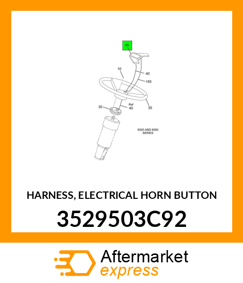 HARNESS, ELECTRICAL HORN BUTTON 3529503C92