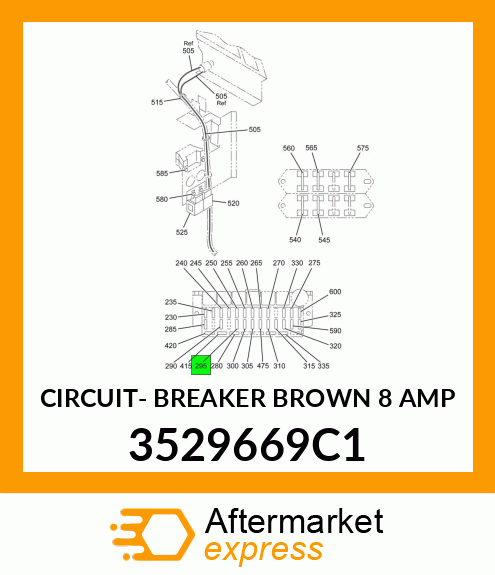 CIRCUIT- BREAKER BROWN 8 AMP 3529669C1