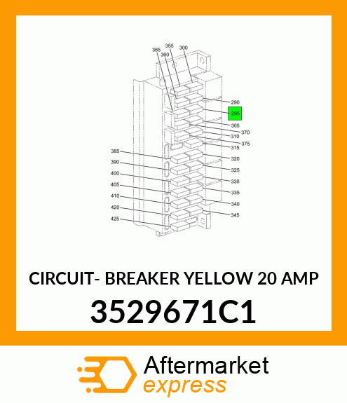 CIRCUIT- BREAKER YELLOW 20 AMP 3529671C1