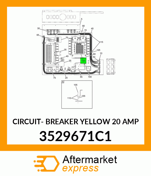 CIRCUIT- BREAKER YELLOW 20 AMP 3529671C1